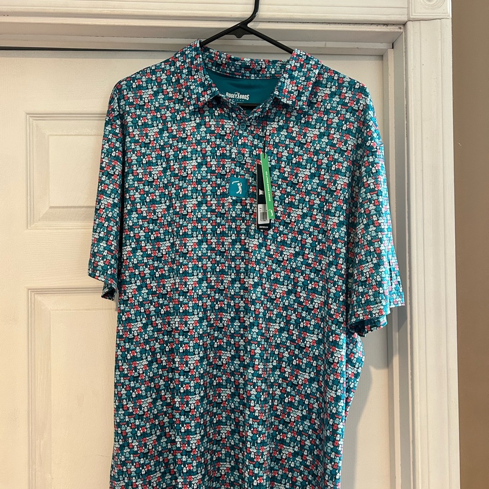 Bogey Bros.”Eyes up here” moisture wicking polo